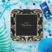 ベイエレガントジュダマスクリスマスカスタム紙プレート ペーパープレート (パーティー)