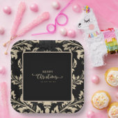 ベイエレガントジュダマスクリスマスカスタム紙プレート ペーパープレート (パーティー)