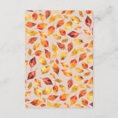 ベイエレガントジ秋素朴離れ結婚詳細 エンクロージャーカード (裏面)