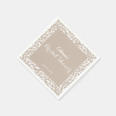 ベイエレガントジ離れブライダルシャワー スタンダードカクテルナプキン (角)