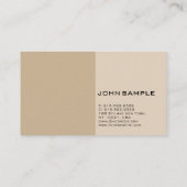 ベイエレガントージブラウンモダンプロフェッショナルシンプル 名刺 (裏面)