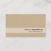 ベイエレガントージブラウンモダンプロフェッショナルシンプル 名刺 (正面)