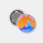 ベイオハイオレイクエリーセーリングボートに入れる マグネット (正面/裏面)