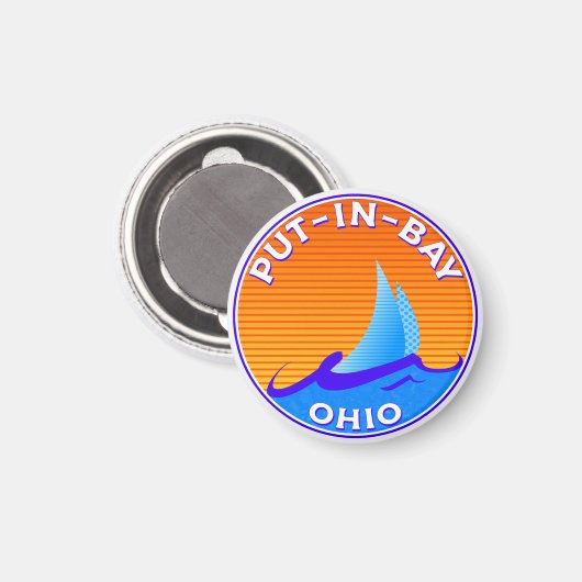 ベイオハイオレイクエリーセーリングボートに入れる マグネット (正面/裏面)