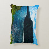 ベイオンザロードトゥハナマウイハワイ抽象芸術 アクセントクッション (裏面(縦))