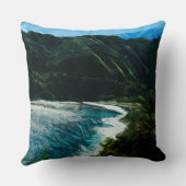 ベイオンザロードトゥハナマウイハワイ抽象芸術 クッション (裏面)