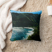 ベイオンザロードトゥハナマウイハワイ抽象芸術 クッション (ブランケット)