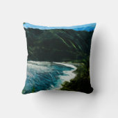 ベイオンザロードトゥハナマウイハワイ抽象芸術 クッション (裏面)