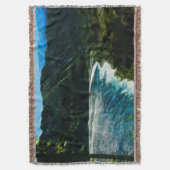 ベイオンザロードトゥハナマウイハワイ抽象芸術 スローブランケット (正面縦)