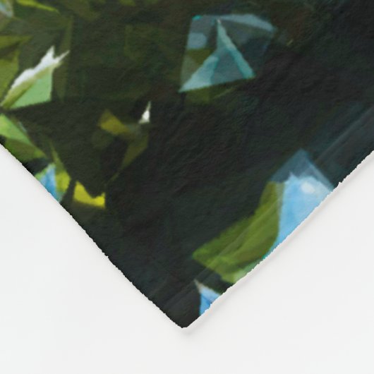 ベイオンザロードトゥハナマウイハワイ抽象芸術 フリースブランケット (角)