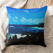 ベイオンザロードトゥハナマウイ抽象芸術 クッション (ブランケット)