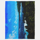 ベイオンザロードトゥハナマウイ抽象芸術 フリースブランケット (正面)