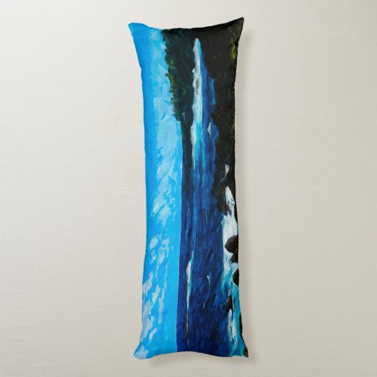 ベイオンザロードトゥハナマウイ抽象芸術 ボディピロー (裏面 (縦))