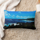 ベイオンザロードトゥハナマウイ抽象芸術 ランバークッション (ブランケット)