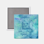 ベイオン顔ブルー マグネット (正面/裏面)