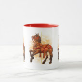 ベイカラーセルの馬マグカップ マグカップ (中央)