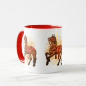 ベイカラーセルの馬マグカップ マグカップ (正面左)