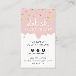 ベイカーつや消しモダンカラフル散布赤面 名刺