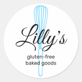 ベイカーウィスクベーカリースクエアビジネスカードクラシックロ ラウンドシール