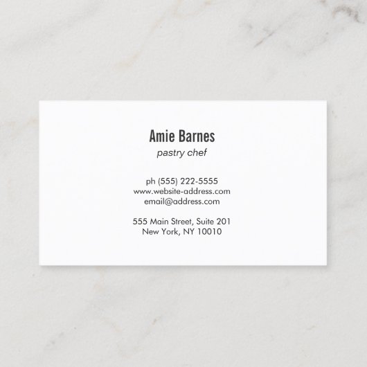 ベイカーウィスクロゴベーカリーシャルボード 名刺 (裏面)