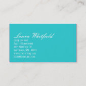 ベイカーカップケーキベーカリースウィートトリートビジネスカード 名刺 (裏面)