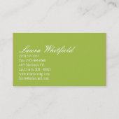 ベイカーカップケーキベーカリースウィートトリートビジネスカード 名刺 (裏面)