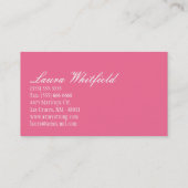 ベイカーカップケーキベーカリースウィートトリートビジネスカード 名刺 (裏面)