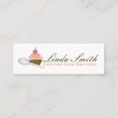 ベイカーケーキベーカリーデコレータカップケーキ スキニー名刺 (正面)