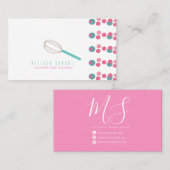 ベイカーケーキロゴベーカリーウィスクドット 名刺 (正面/裏面)