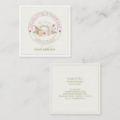 ベイカーシェフハットビジネスカード スクエア名刺 (正面/裏面)