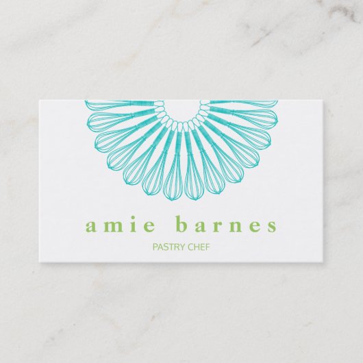 ベイカーズウィスクロゴケータリングベーカリーシェフ 名刺 (正面)