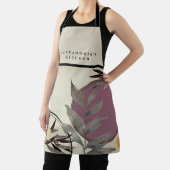 ベイカーズキッチン |お名前ほこりっぽいピンクの水色 エプロン (インサイチュ)