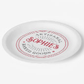 ベイカーズロゴベーカリー紙プレート ペーパープレート (アングル)