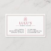 ベイカーパティシエ赤と白フ 名刺 (正面)