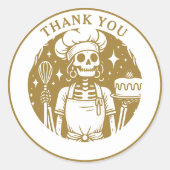 ベイカーパティシエ金ゴールド製品 ラウンドシール (正面)