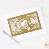 ベイカーパティシエ金ゴールド製品 長方形シール (封筒)