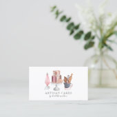 ベイカーパティシシェフウォーターカラーベーキングアツスクア 名刺 (スタンド正面)