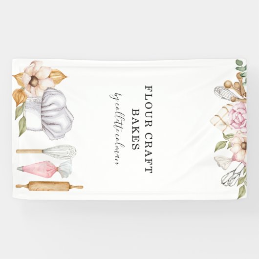 ベイカーパティシシェフウォーターカラーベーキングツール 横断幕 (横)