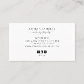 ベイカーパティシシェフケータリングベーカリーカップケーキ 名刺 (裏面)