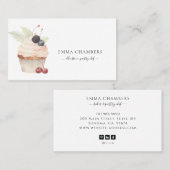 ベイカーパティシシェフケータリングベーカリーカップケーキ 名刺 (正面/裏面)