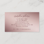 ベイカーパティシシェフバラ金ゴールドグリッタードリップケーキ 名刺 (裏面)