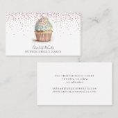 ベイカーパティシシェフバラ金ゴールドグリッター 名刺 (正面/裏面)