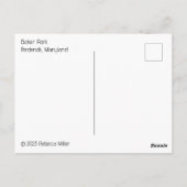 ベイカーパークタワーフレデリックメリーランド ポストカード (裏面)