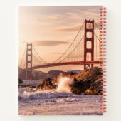 ベイカービーチからゴールデンゲートブリッジ ノートブック (裏面)