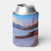 ベイカービーチサンフランシスコのゴールデンゲートブリッジ 缶クーラー (缶正面)