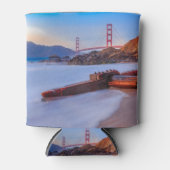 ベイカービーチサンフランシスコのゴールデンゲートブリッジ 缶クーラー (正面)