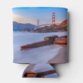 ベイカービーチサンフランシスコのゴールデンゲートブリッジ 缶クーラー (裏面)