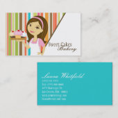 ベイカーブルネットベーカリーカップケーキ焼き名刺 名刺 (正面/裏面)