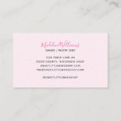 ベイカーベーカリーつや消しドリップスプルズピンク 名刺 (裏面)