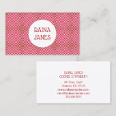 ベイカーベーカリークッキーメーカーレッド水玉模様 名刺 (正面/裏面)